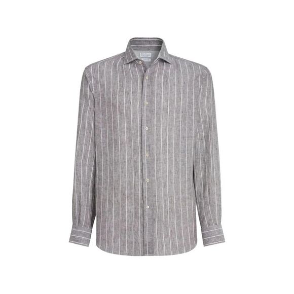 Brunello Cucinelli Men Linen Shirt